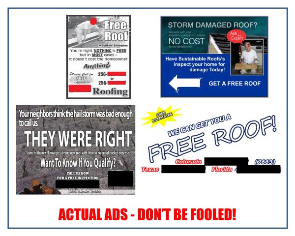 Bad Free Roof Ads - LER - www.lermn